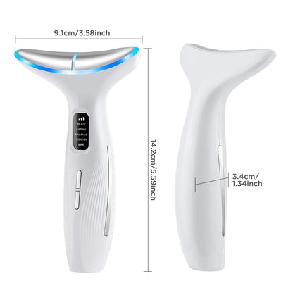 Neck Face Firming Removal Tool, Neck Beauty Device with 3 Massage Modes,Double Chin Reducer Skin Rejuvenation Neck Face Lift Beauty Device for Skin Care
