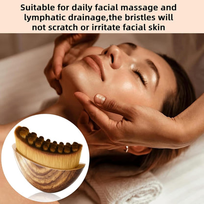 2 PCS Lymphatic Contour Face Brush for Sculpting – Anti-Puffiness, Detox & Lift, Boosts Skin Glow & Skincare Absorption (2 Pcs Contour Face Brush)
