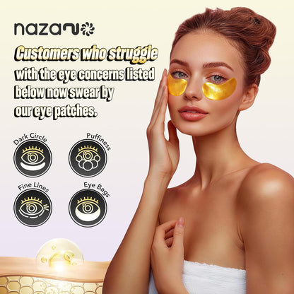 24K Gold under Eye Patches - 60 Pack Eye Masks